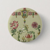 Kunst nieuwe bloemkool Victoriaans edelstenen Ronde Button 5,7 Cm (Voorkant)