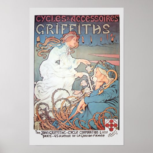  kunst Nieuwe Franse fiets Poster (Voorkant)