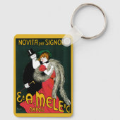 Kunst Nieuwe, Italiaanse Mode Liefde Romance Sleutelhanger (Achterkant)