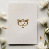 kunst Nieuwe Peacock Fether Wedding Kaart