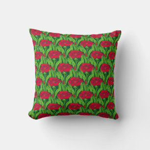 Kunst Nieuwe Rode Karnanjers Kussen