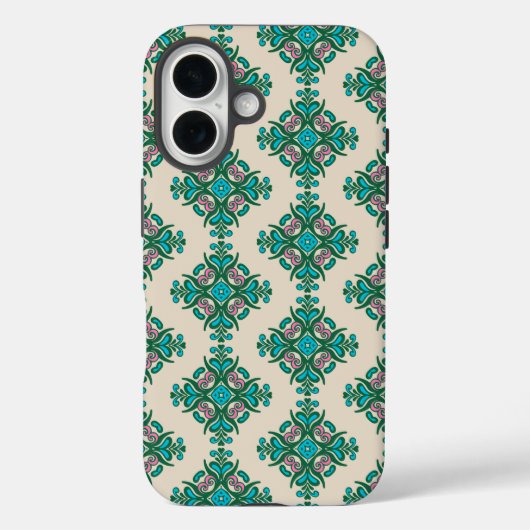   Kunst Nieuwe Tegel Patroon Groen Blauw Case-Mate iPhone Case (Achterkant)