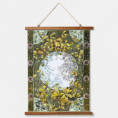 Kunst Nieuwe Vogels en Bloemen Hangend Wandkleed (Voorkant)