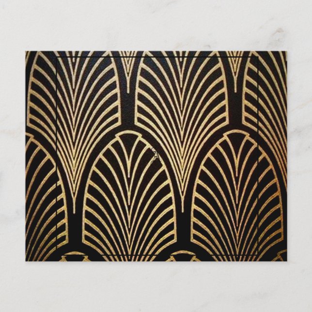 Kunst nouveau, art deco, ventilatorpatroon, brons, (Voorkant)