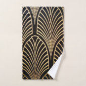 Kunst nouveau, art deco, ventilatorpatroon, brons, bad handdoek (Handdoek)