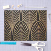 Kunst nouveau, art deco, ventilatorpatroon, brons, tissuepapier (Craft)