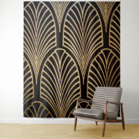 Kunst nouveau, art deco, ventilatorpatroon, brons,