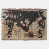 Kunst Nouveau Grillon, Man Drink bier Deken (Voorkant)