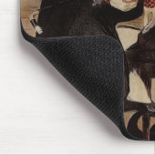  Kunst Nouveau Grillon, Man Drink bier Muismat (Hoek)