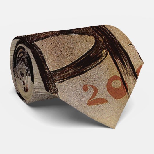 Kunst Nouveau Grillon, Man Drink bier Stropdas (Opgerold)