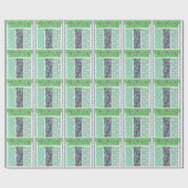 Kunst nouveau parrot aap oerwoud tropisch ontwerp cadeaupapier (Vlak)