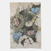 Kunst nouveau william morris plattegrond schets theedoek (Verticaal)