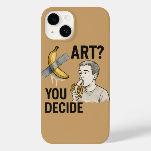 Kunst of snack? Het bananendebat Case-Mate iPhone Case (Achterkant)