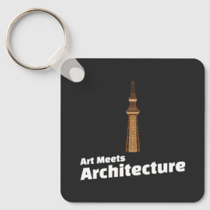 Kunst ontmoet architectuur Architectuur Kunst Ill Sleutelhanger