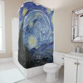  Kunst ontmoet Wiskunde, Van Gogh ontmoet Fibonacc Douchegordijn (In situ)