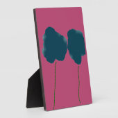 Kunst op bomen met rode achtergrond fotoplaat (Zijkant)