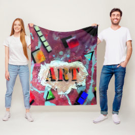 Kunst op Cutrone Fleece Deken