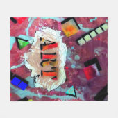 Kunst op Cutrone Fleece Deken (Voorkant (Horizontaal))