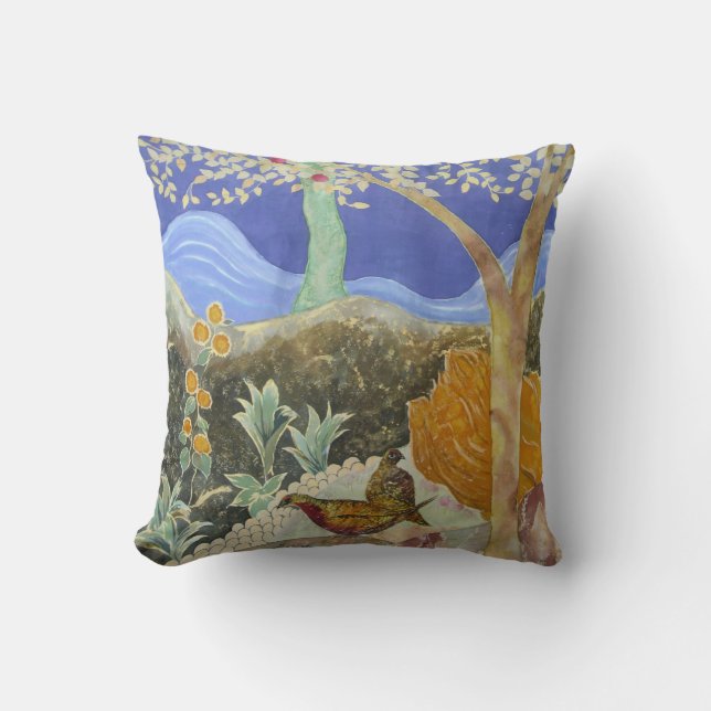 Kunst op een proefboom van het leven kussen (Voorkant)