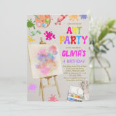 Kunst op feestdag kaart (Staand voorkant)