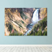 Kunst op geelsteen onderste Herfsten Canvas Afdruk (Insitu (Houten vloer))