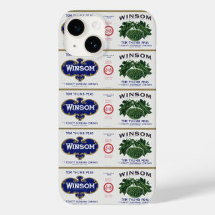 Kunst op oud bliklabel voor groenten, Winsom Erwtj Case-Mate iPhone 14 Hoesje