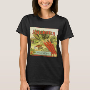 Kunst op oud groentebliklabel, Rabarberboerderij T-shirt
