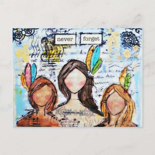 Kunst op snijpad briefkaart (Voorkant)