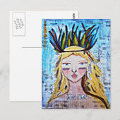 Kunst op snijpad briefkaart (Voorkant / Achterkant)