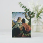 kunst, overs in Dusk, Sir Joseph Noel Paton Briefkaart (Staand voorkant)