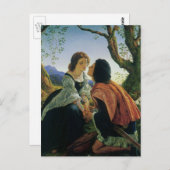 kunst, overs in Dusk, Sir Joseph Noel Paton Briefkaart (Voorkant / Achterkant)