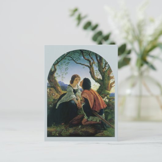 kunst, overs in Dusk, Sir Joseph Noel Paton Feestdagenkaart (Staand voorkant)