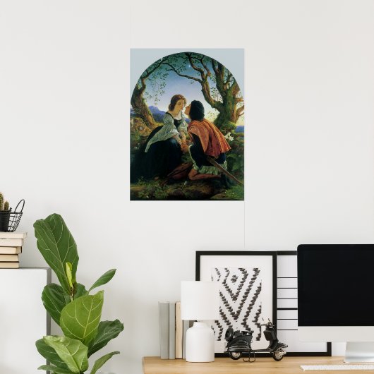 kunst, overs in Dusk, Sir Joseph Noel Paton Poster (Thuiskantoor)