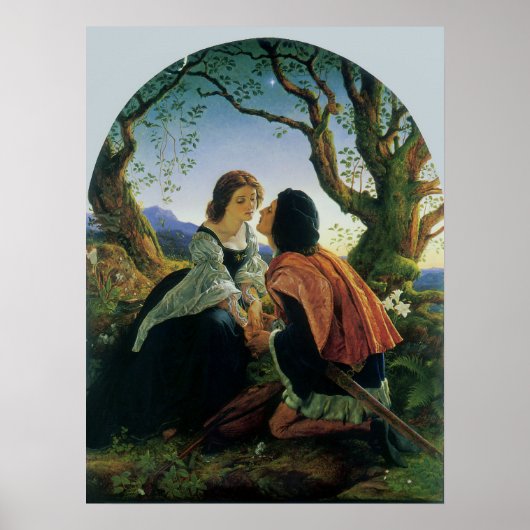 kunst, overs in Dusk, Sir Joseph Noel Paton Poster (Voorkant)