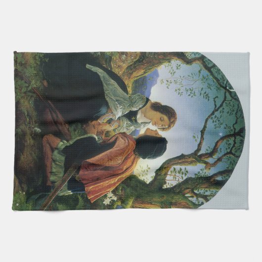 kunst, overs in Dusk, Sir Joseph Noel Paton Theedoek (Horizontaal)