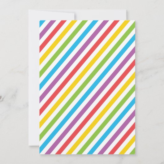 Kunst Partij Uitnodiging/Kunst Partij Birthday uit Kaart (Achterkant)