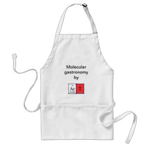 Kunst periodieke lijstnaam apron standaard schort