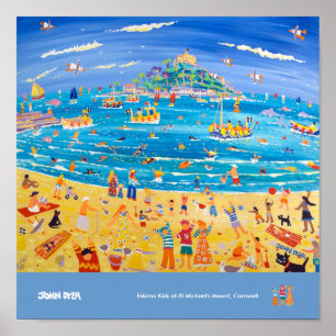 Kunst Poster: Eskimo-Kinderen op de Sint-Michael-b Poster