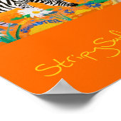 Kunst Poster: Slagbaassoonenset in de dierentuin Poster (Hoek)