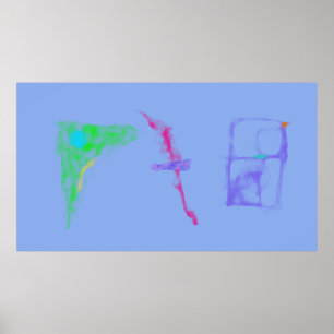 Kunst Potpourri Grijs Minimalistisch Poster