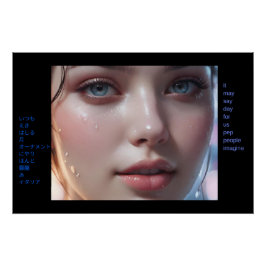 Kunst Potpourri Meisje en Gedicht Perfect Poster