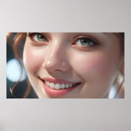 Kunst Potpourri  Wazige Meisje Poster