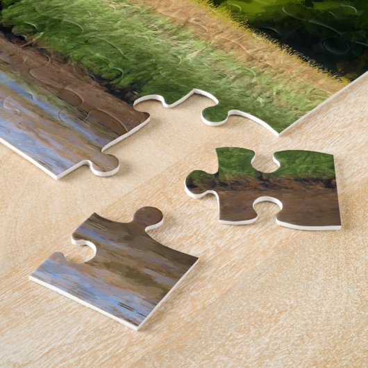 Kunst Puzzle op het eiland Sapelo Legpuzzel (Zijkant)