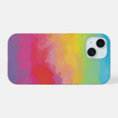 Kunst Regenboog kleurenverloop iPhone 15 Hoesje (Achterkant horizontaal)