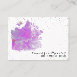 *~* Kunst Roze pony schilderende Kunstvlinder AR3 Visitekaartje