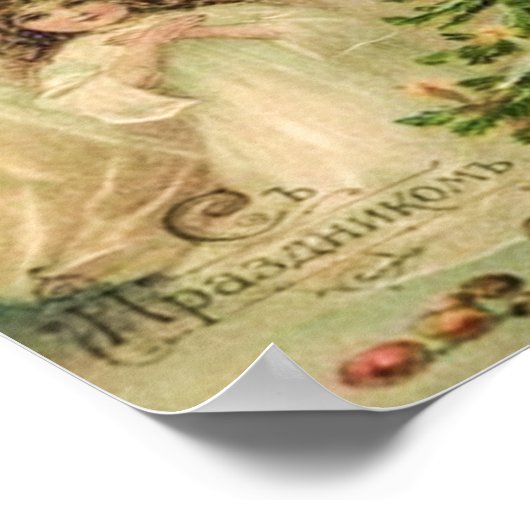  Kunst Russische kerstangels Poster (Hoek)