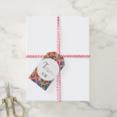 Kunst Schilder Kleurrijk Modern Abstract Dank Je Cadeaulabel (Met Touw)