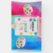 Kunst Schilderen Ambacht Kunstenaar Verf Verjaarda Spandoek (Verticaal)