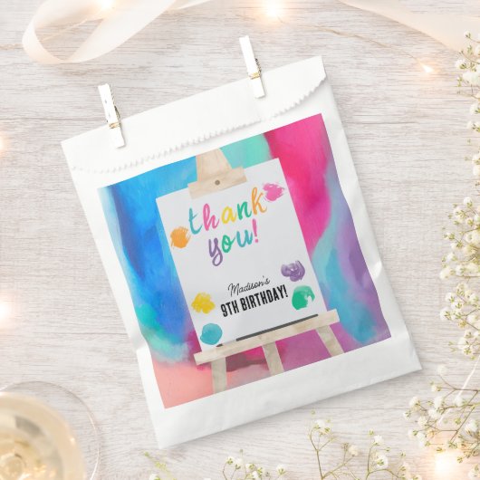 Kunst schilderij ambachtelijke kunstenaar verf ver bedankzakje (Geknipt)