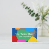 Kunst schilderij leraar visitekaartje sjabloon (Staand voorkant)